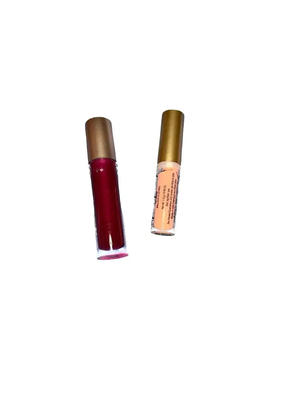 Too Faced Lip Injection Glossy in Naked Dolly and Cherimoya Lip Gloss